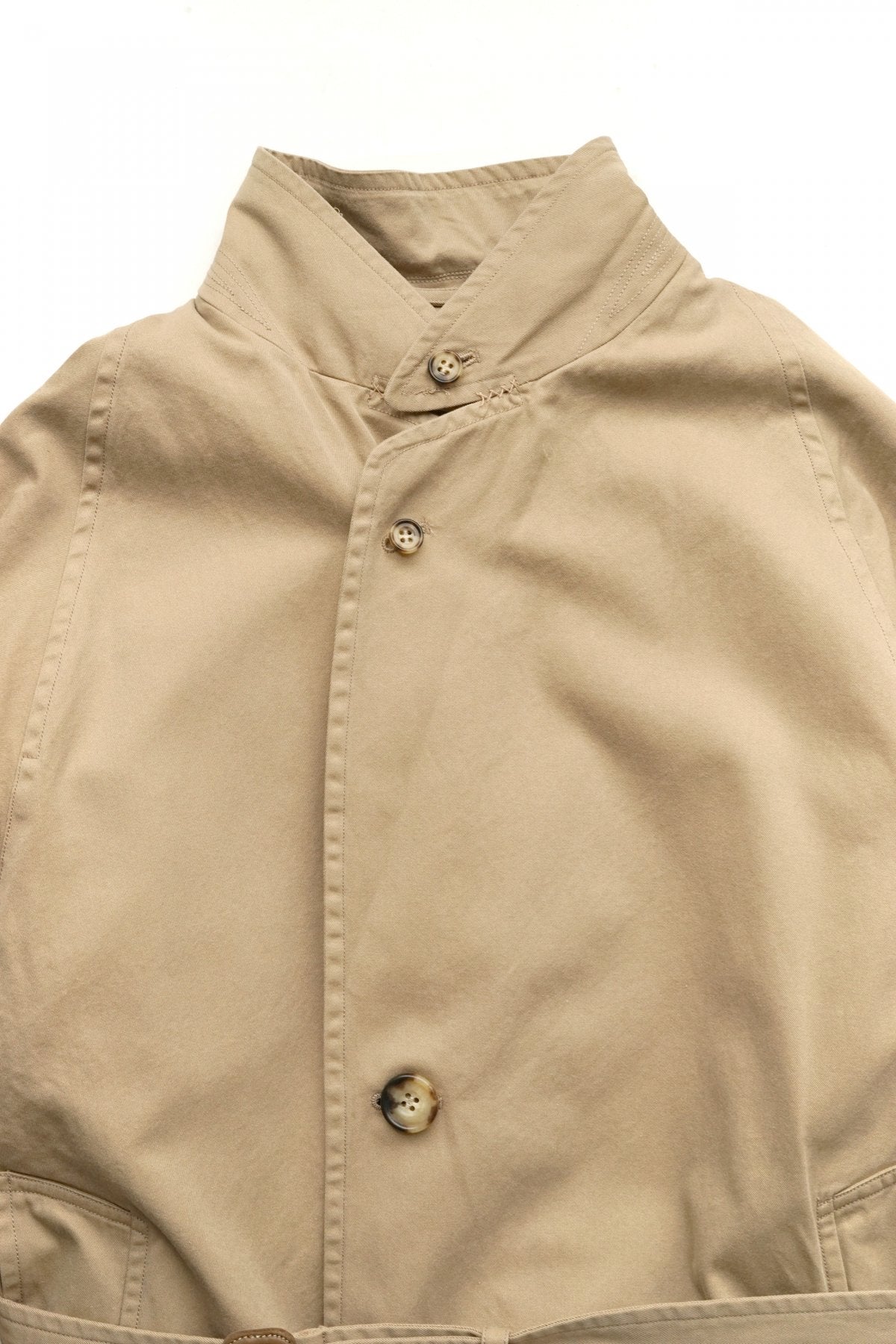 OLD JOE - BELTED WAIST DUSTER COAT - SAND