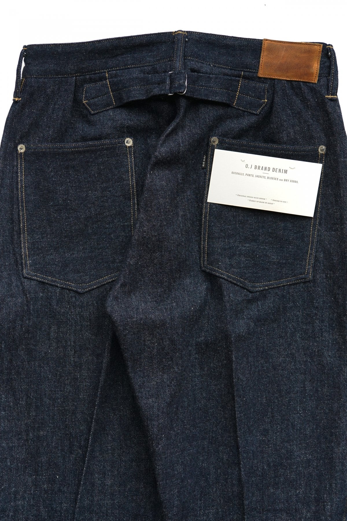 OLD JOE - PLEATED JEAN TROUSER"946" - INDIGO DENIM