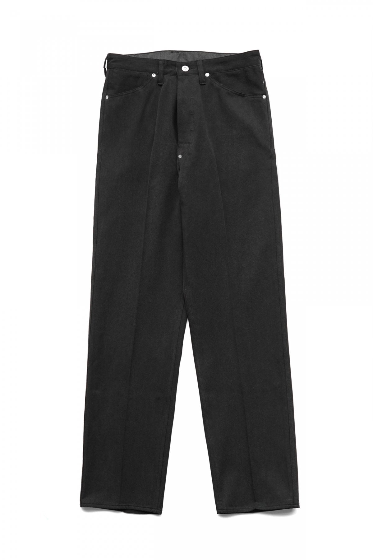 OLD JOE - PLEATED JEAN TROUSER"946" - FADE BLACK DENIM