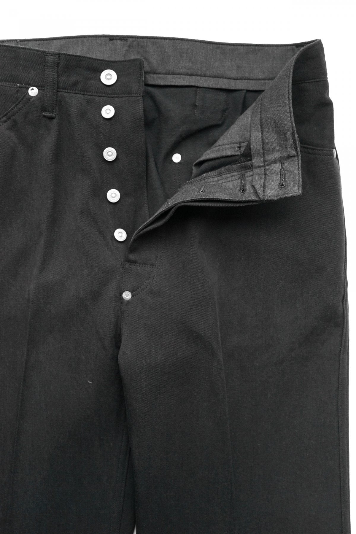 OLD JOE - PLEATED JEAN TROUSER"946" - FADE BLACK DENIM