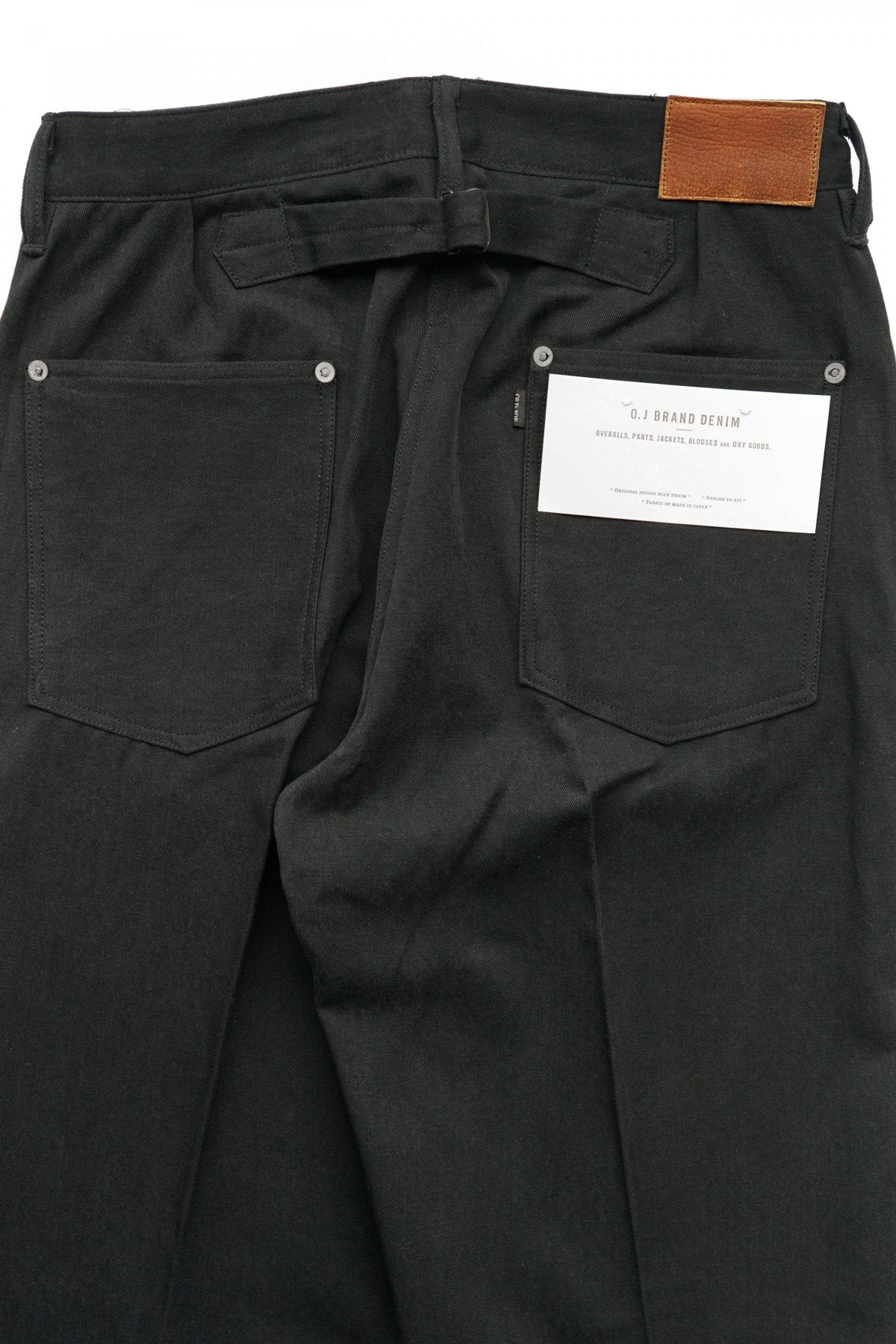 OLD JOE - PLEATED JEAN TROUSER"946" - FADE BLACK DENIM