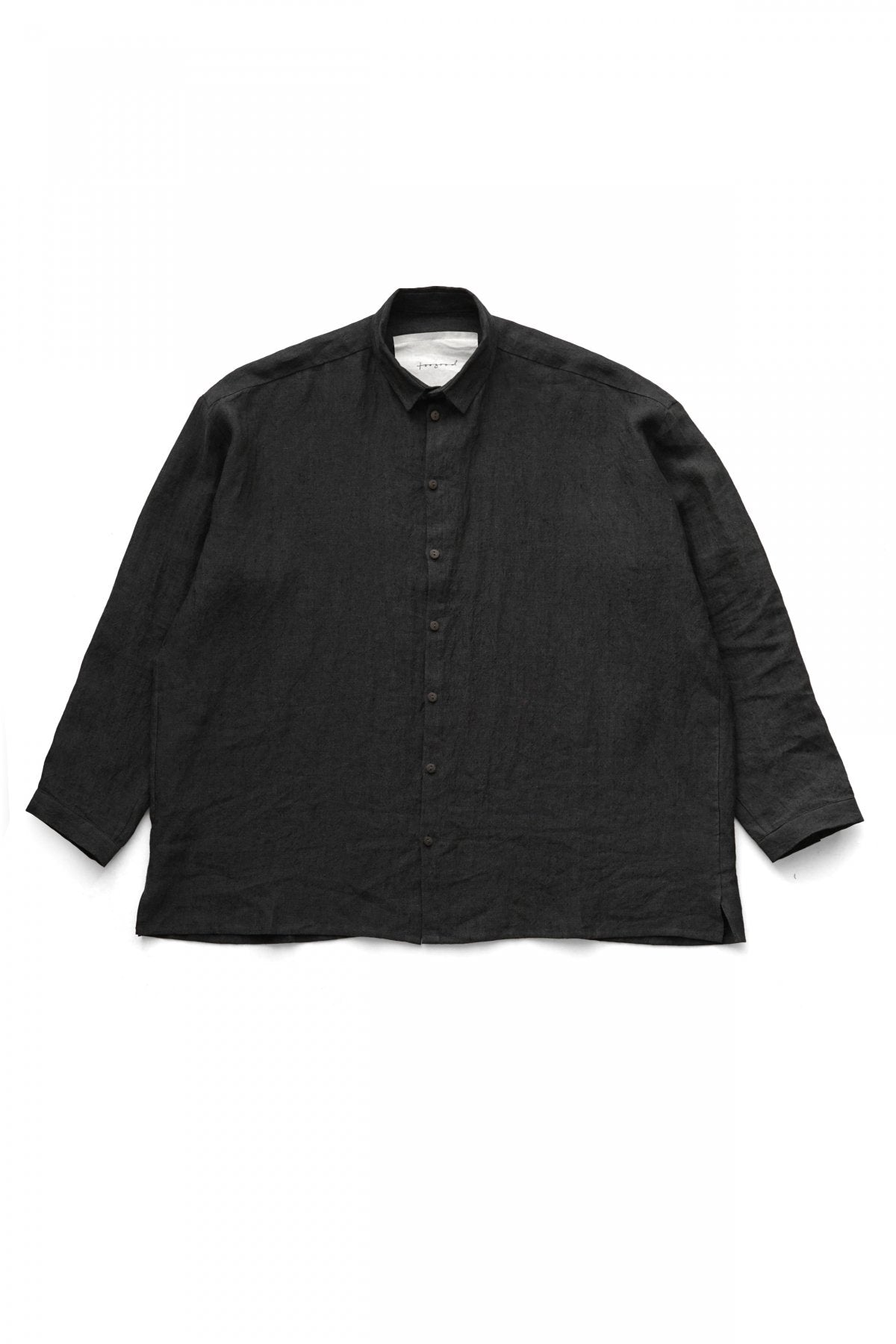 toogood - THE DRAUGHTSMAN SHIRT - LAUNDERED LINEN - CHACOAL