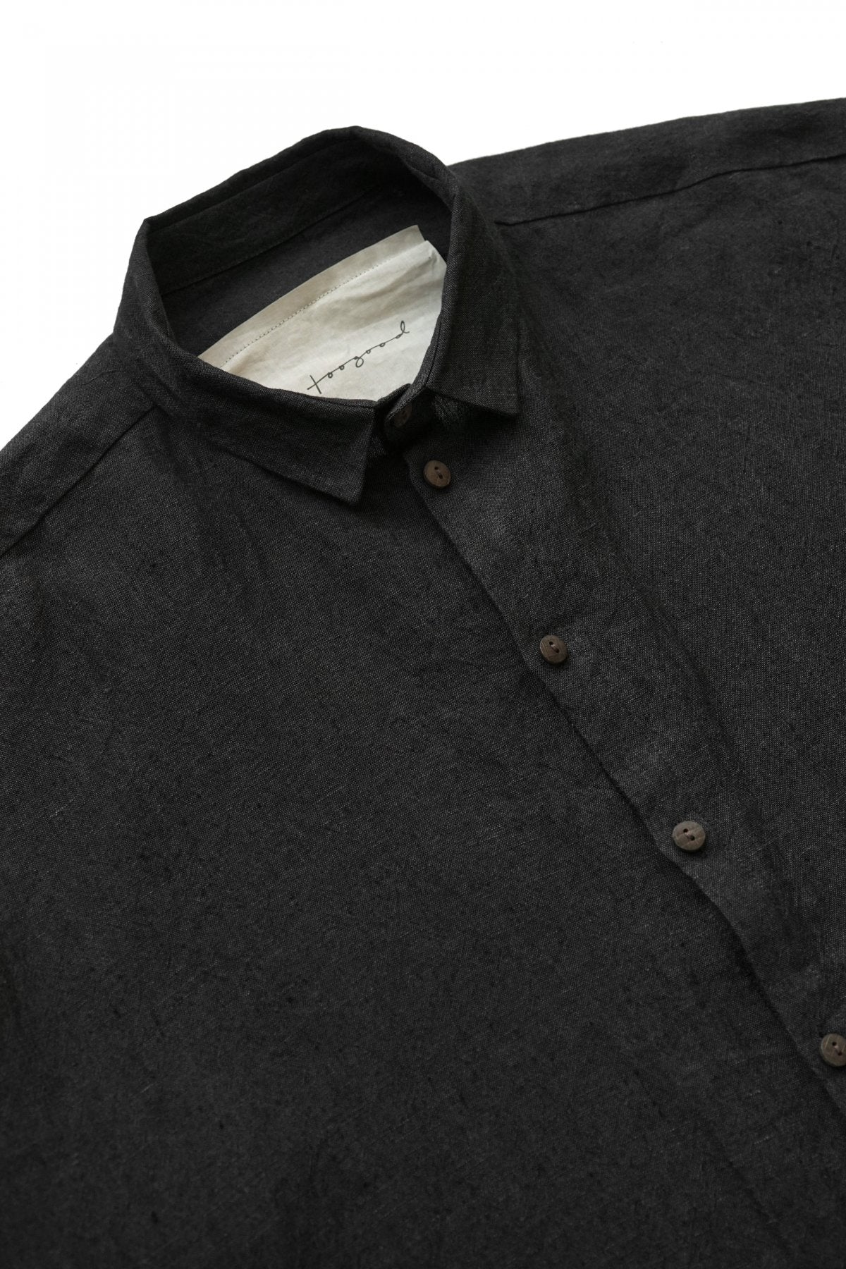 toogood - THE DRAUGHTSMAN SHIRT - LAUNDERED LINEN - CHACOAL