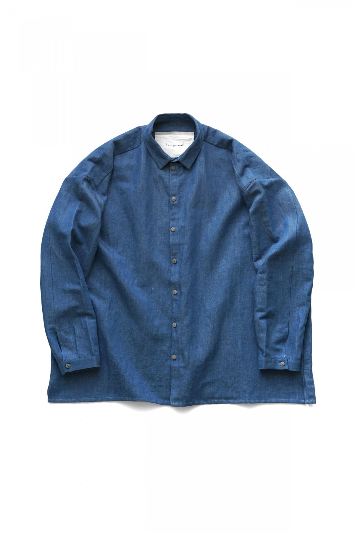 toogood - THE DRAUGHTSMAN SHIRT - LINEN COTTON DRILL - INDIGO