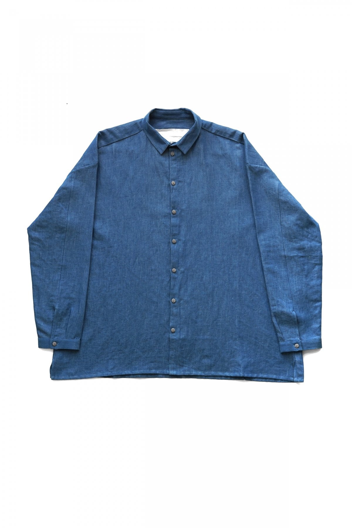 toogood - THE DRAUGHTSMAN SHIRT - LINEN COTTON DRILL - INDIGO