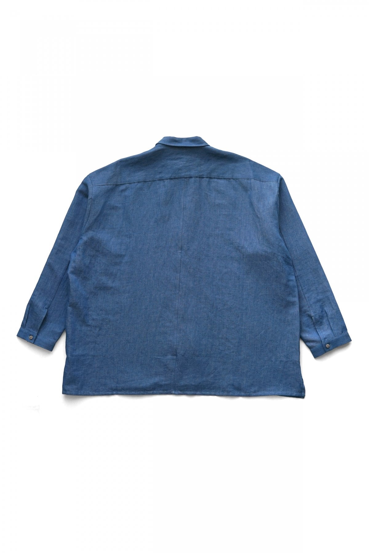 toogood - THE DRAUGHTSMAN SHIRT - LINEN COTTON DRILL - INDIGO