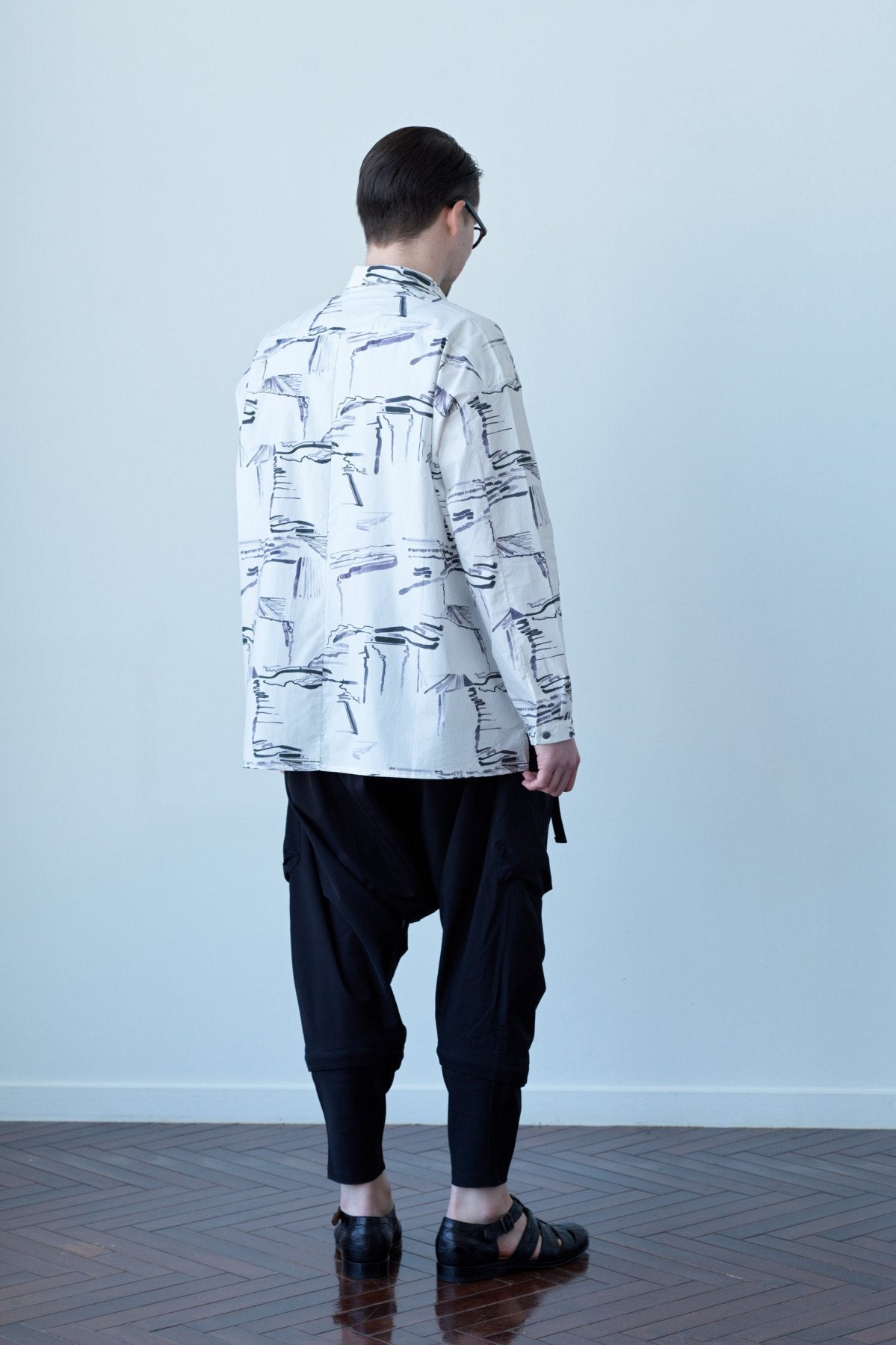 toogood - THE DRAUGHTSMAN SHIRT - PRINTED POPLIN - PLOUGHED FIELDS