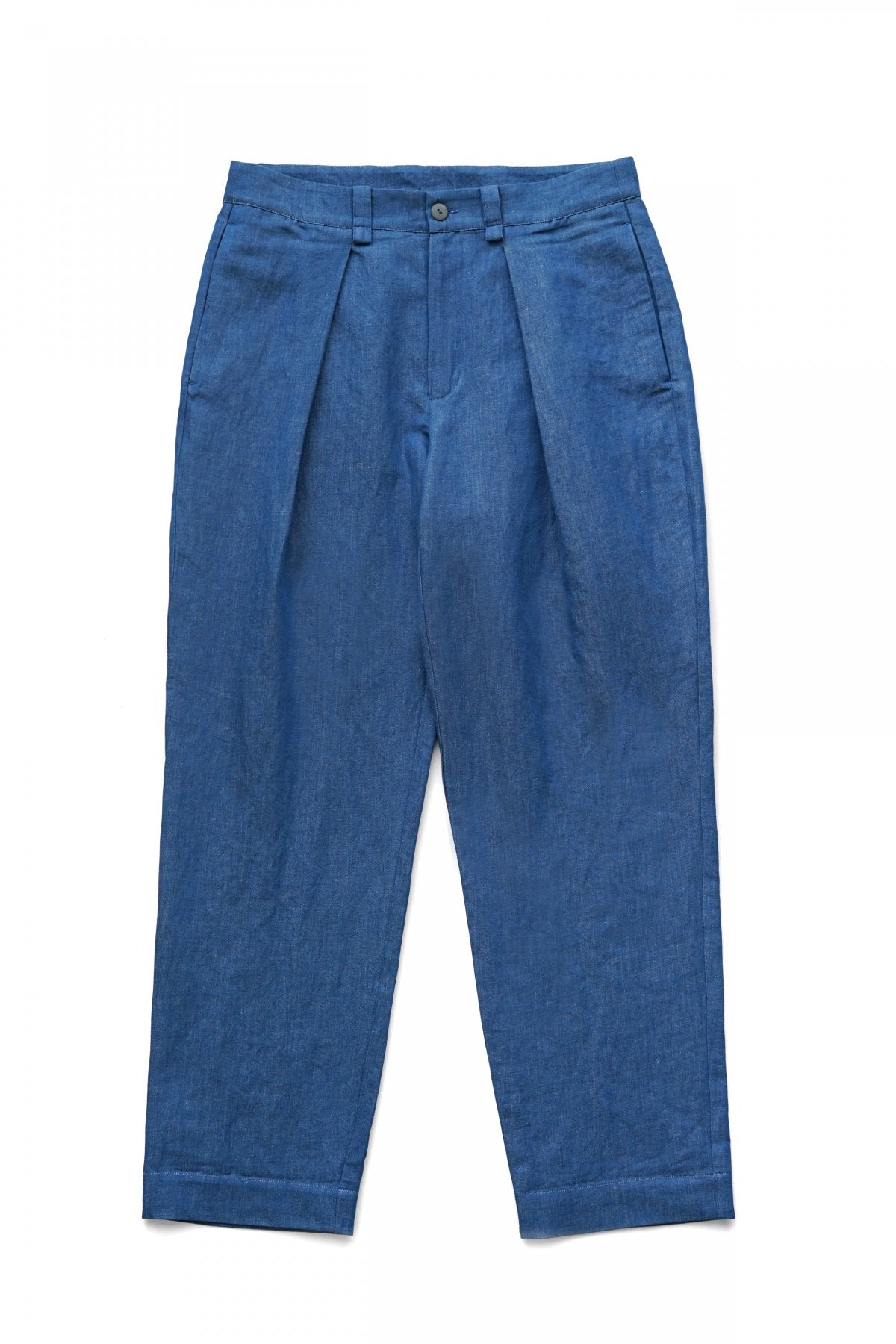 toogood - DRIVER TROUSER - LINEN COTTON DRILL - INDIGO