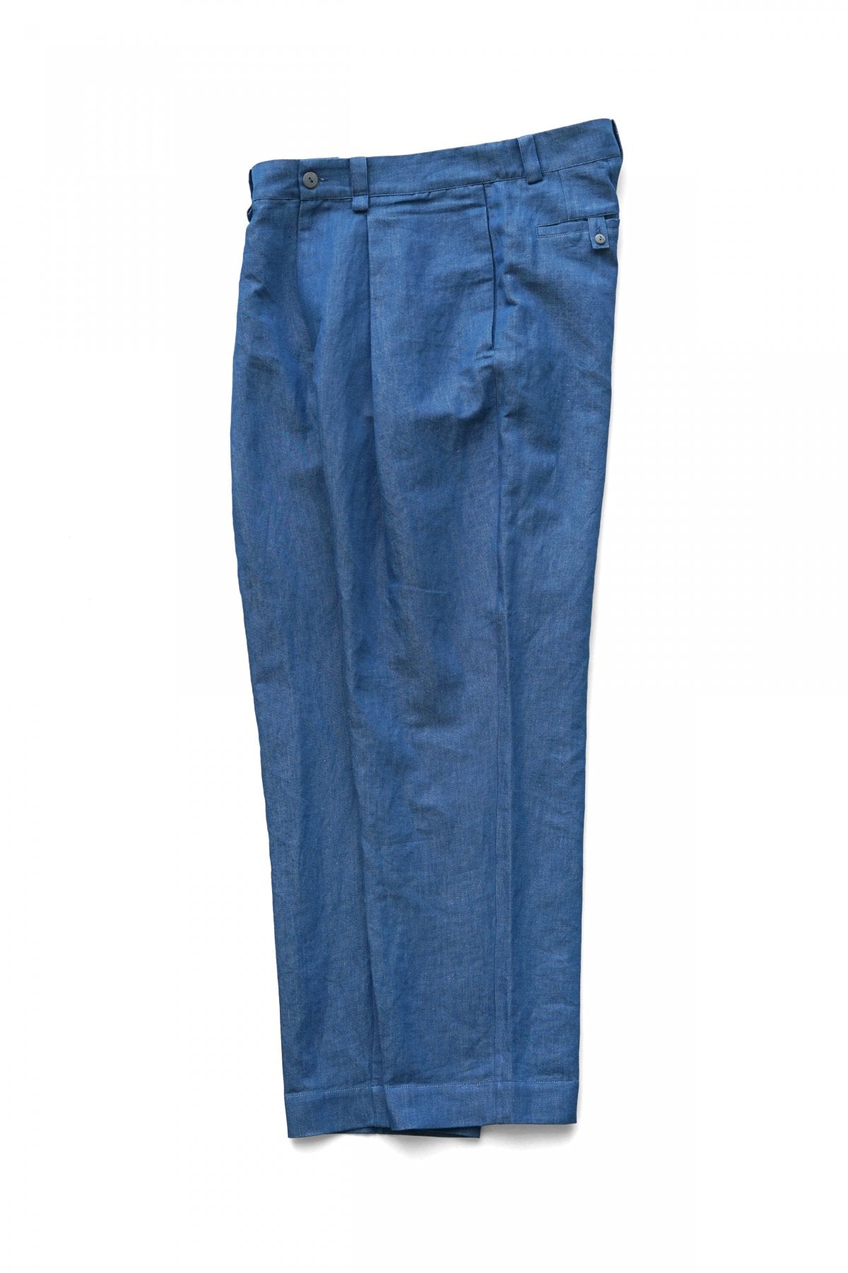 toogood - DRIVER TROUSER - LINEN COTTON DRILL - INDIGO