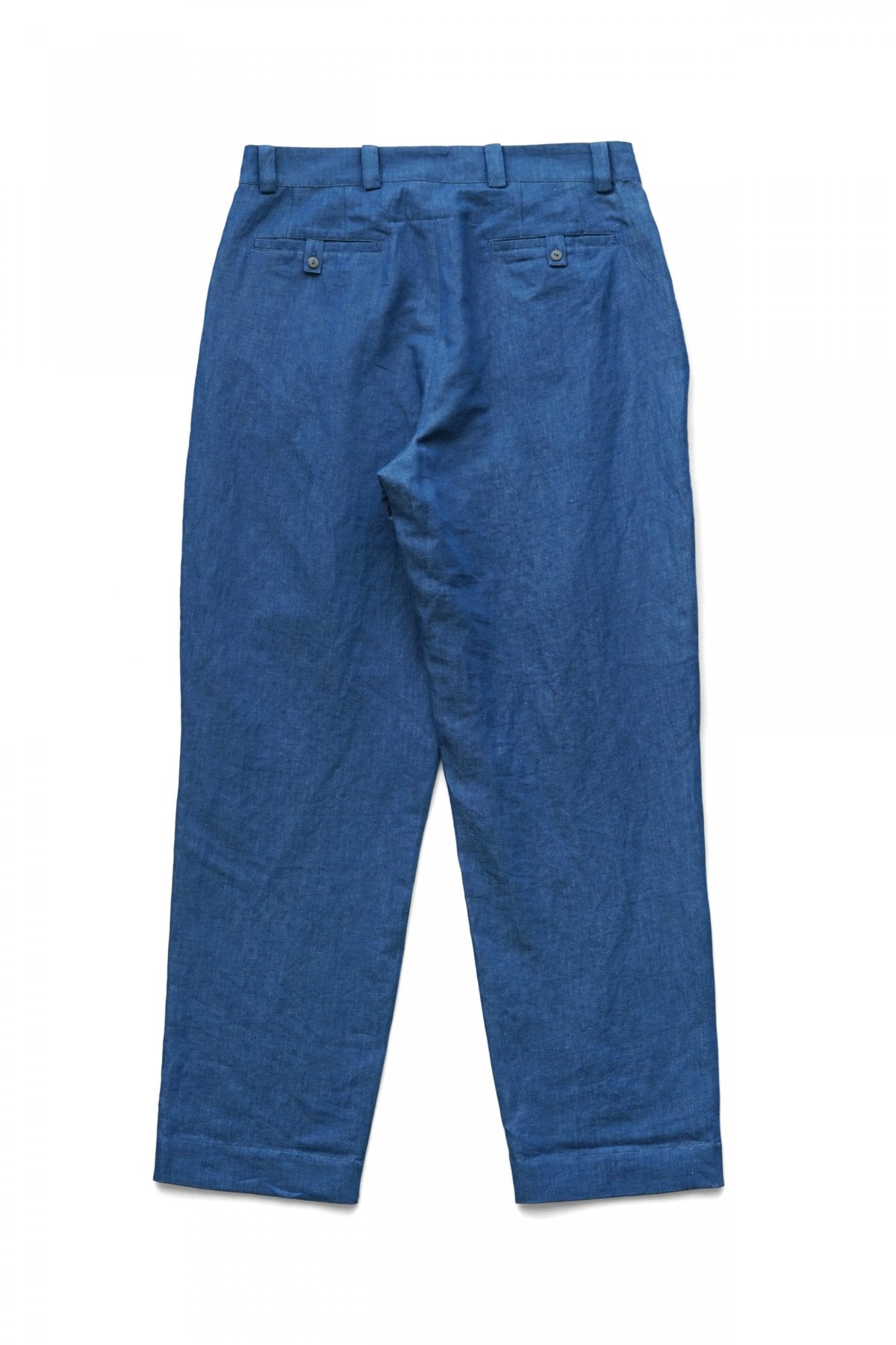 toogood - DRIVER TROUSER - LINEN COTTON DRILL - INDIGO