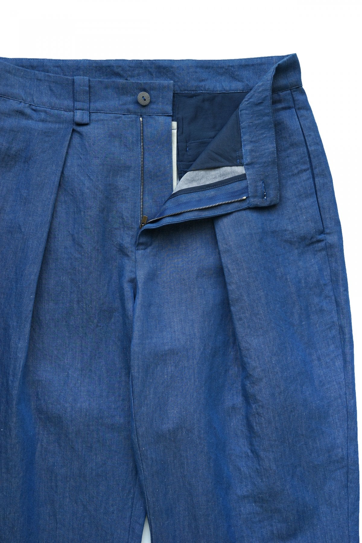 toogood - DRIVER TROUSER - LINEN COTTON DRILL - INDIGO