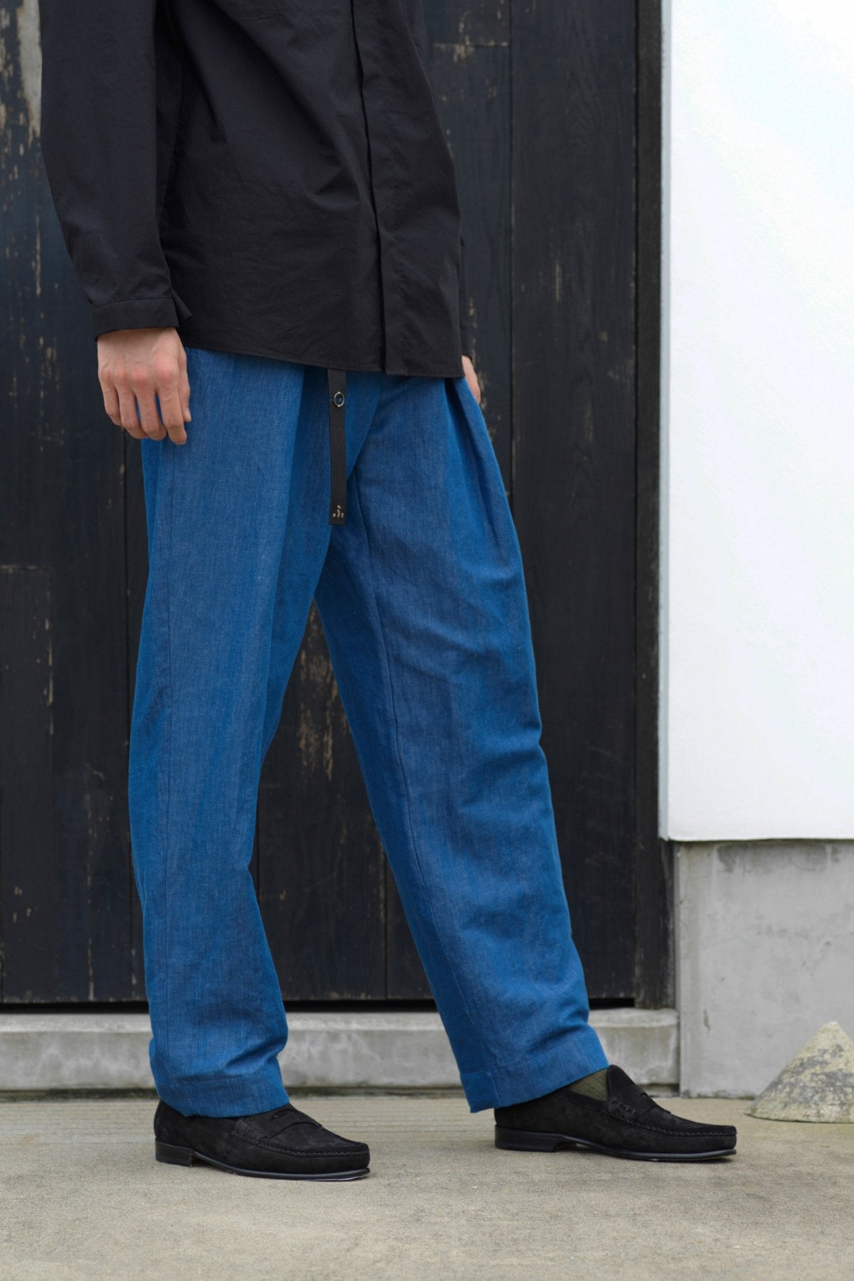 toogood - DRIVER TROUSER - LINEN COTTON DRILL - INDIGO