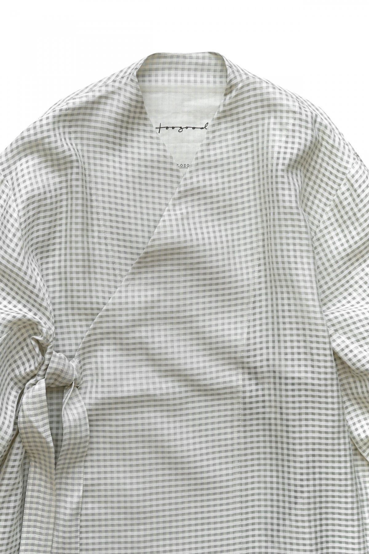 toogood for woman - THE PHILOSOPHER COAT - GINGHAM - STONE