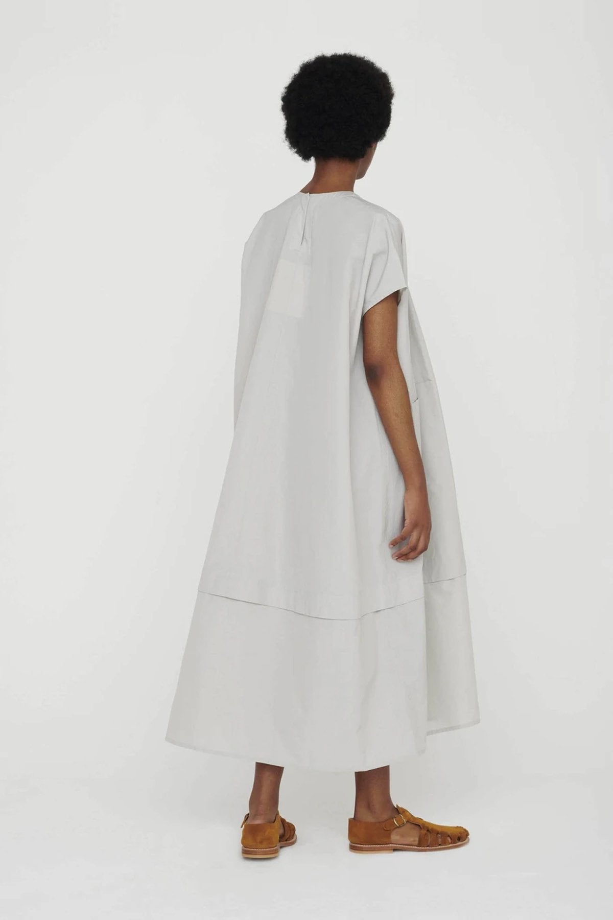 toogood for woman - THE POET DRESS - WASHED COTTON SILK - CELADON