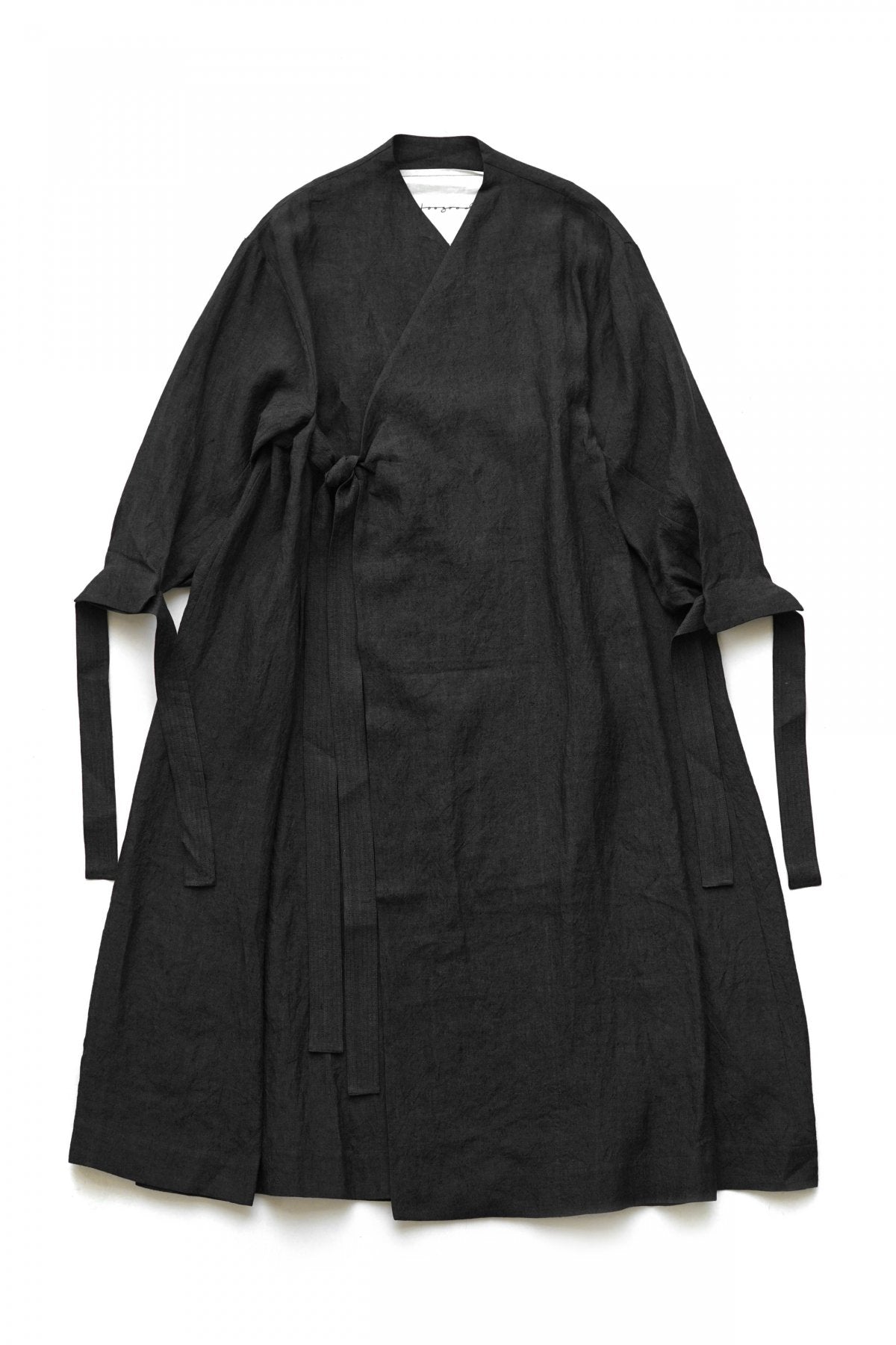 toogood for woman - THE PHILOSOPHER COAT - LAUNDERED LINEN - CHACOAL