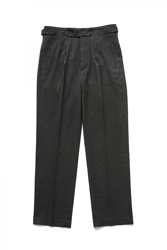 OLD JOE - DOUBLE-PLEATED SMARTY TROUSER - GRAPHITE