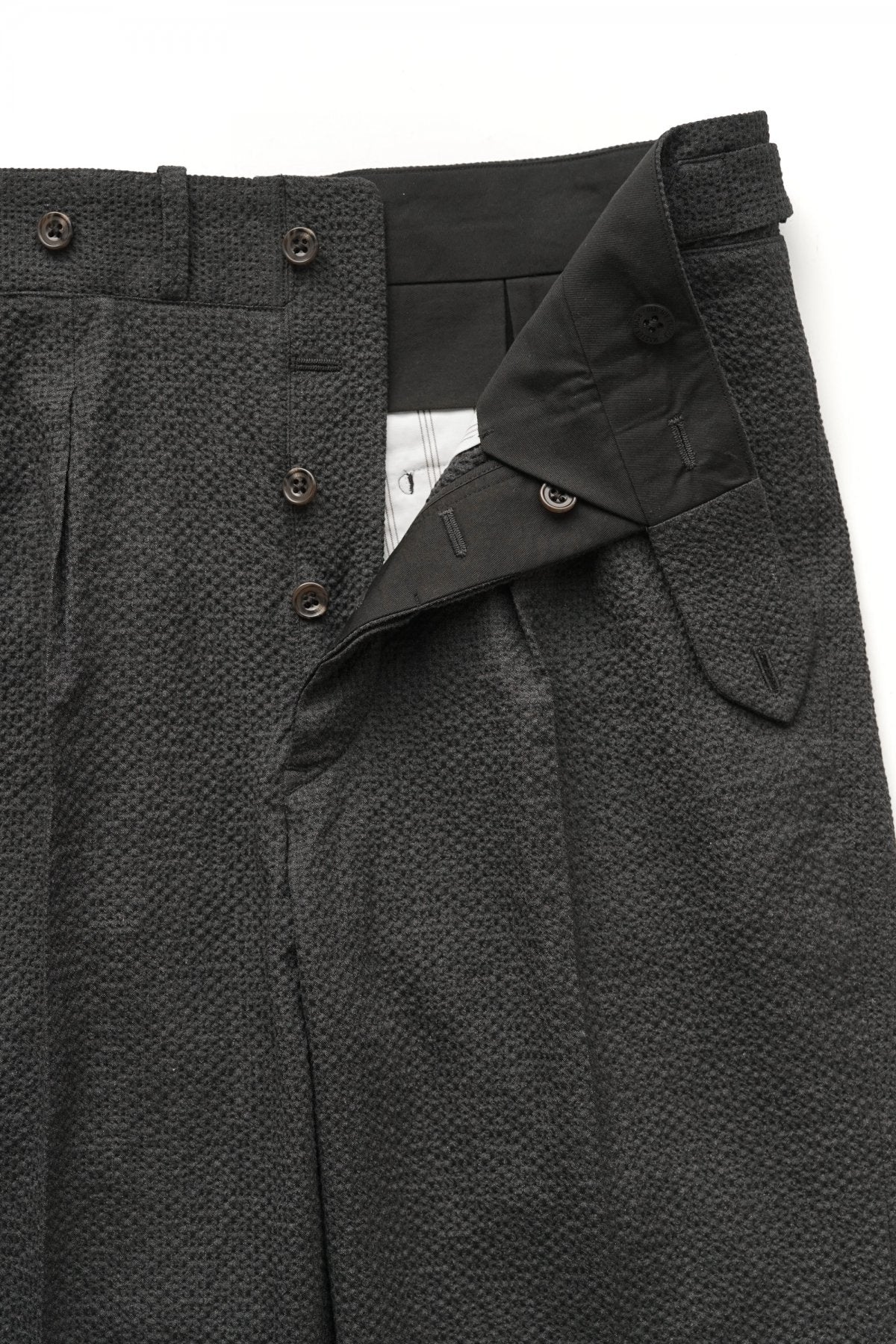 OLD JOE - DOUBLE-PLEATED SMARTY TROUSER - GRAPHITE