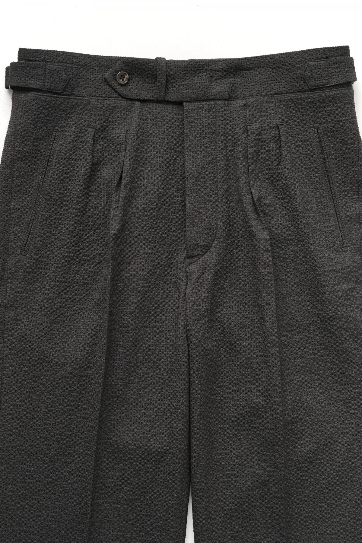 OLD JOE - DOUBLE-PLEATED SMARTY TROUSER - GRAPHITE