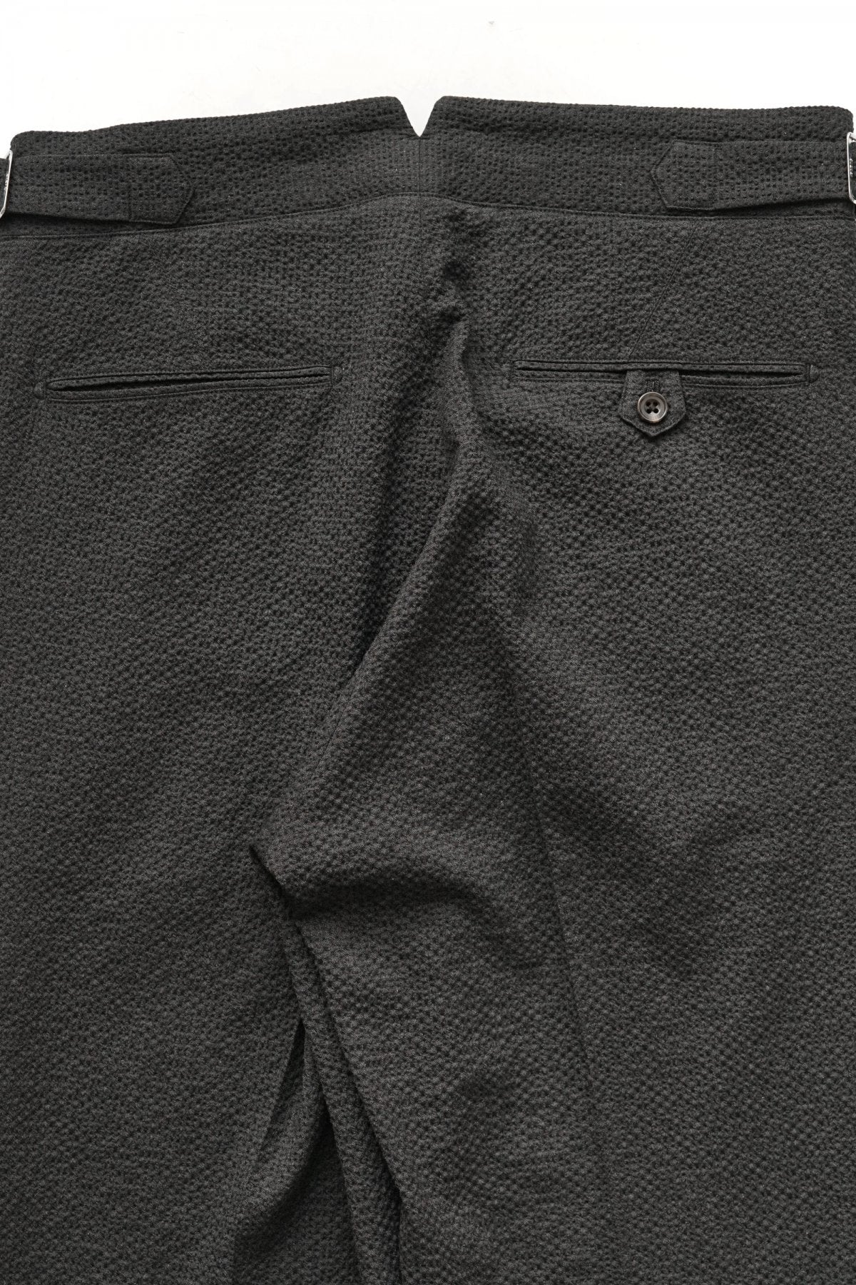 OLD JOE - DOUBLE-PLEATED SMARTY TROUSER - GRAPHITE