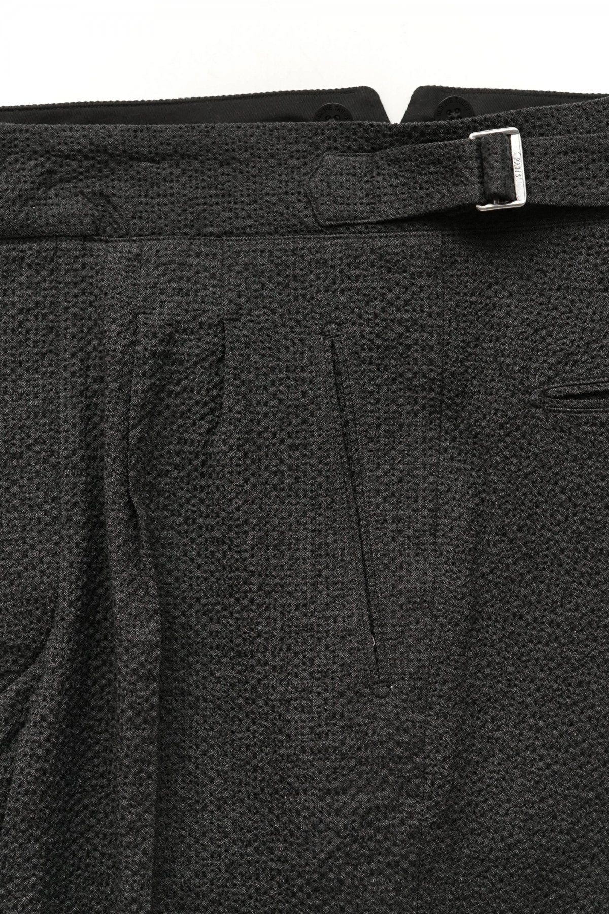 OLD JOE - DOUBLE-PLEATED SMARTY TROUSER - GRAPHITE