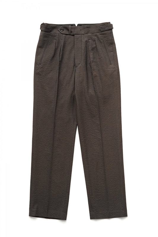 OLD JOE - DOUBLE-PLEATED SMARTY TROUSER - ESPRESSO