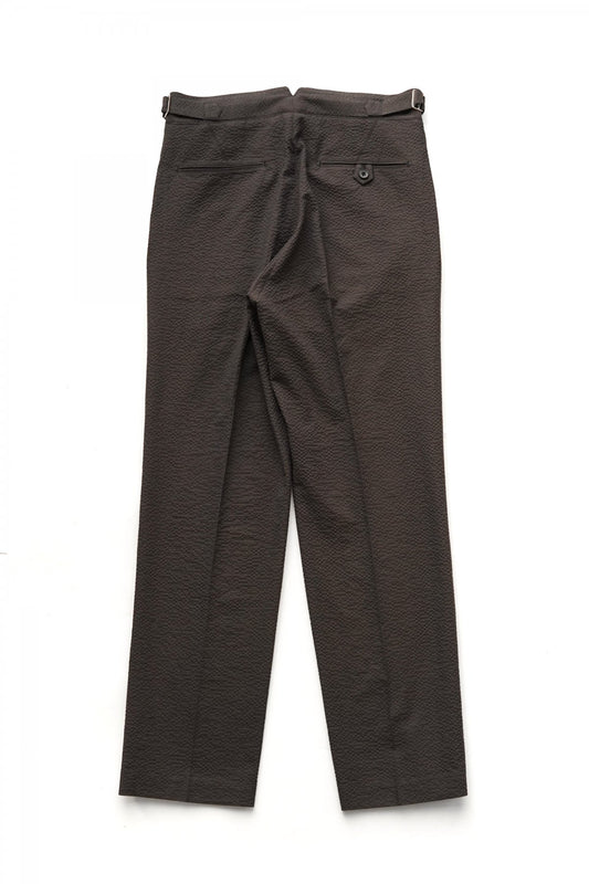 OLD JOE - DOUBLE-PLEATED SMARTY TROUSER - ESPRESSO