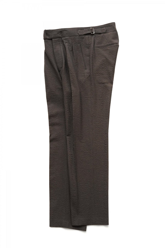 OLD JOE - DOUBLE-PLEATED SMARTY TROUSER - ESPRESSO