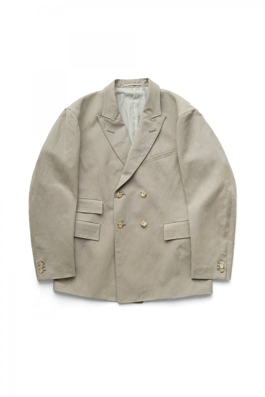 OLD JOE ★★★ - EXCLUSIVE DOUBLE-BREASTED SWING JACKET - EUCALYPTUS