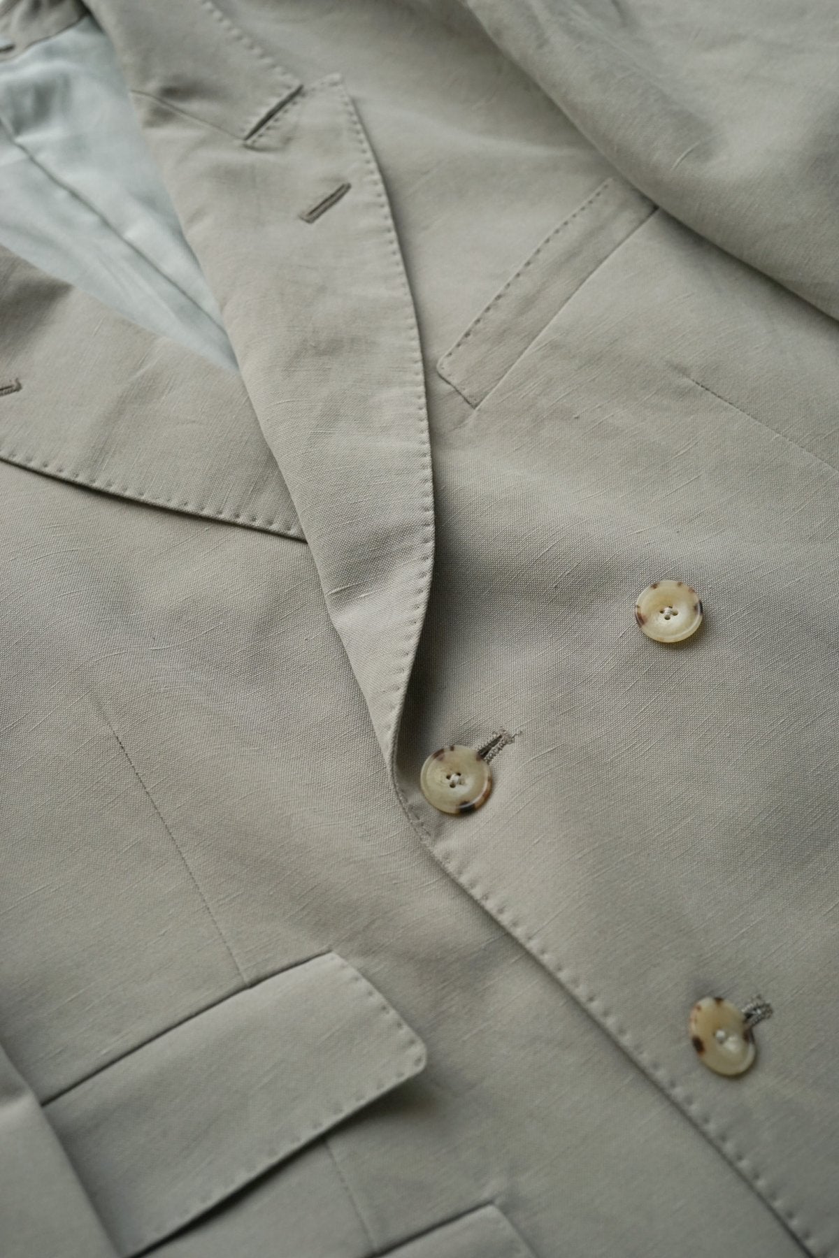 OLD JOE ★★★ - EXCLUSIVE DOUBLE-BREASTED SWING JACKET - EUCALYPTUS