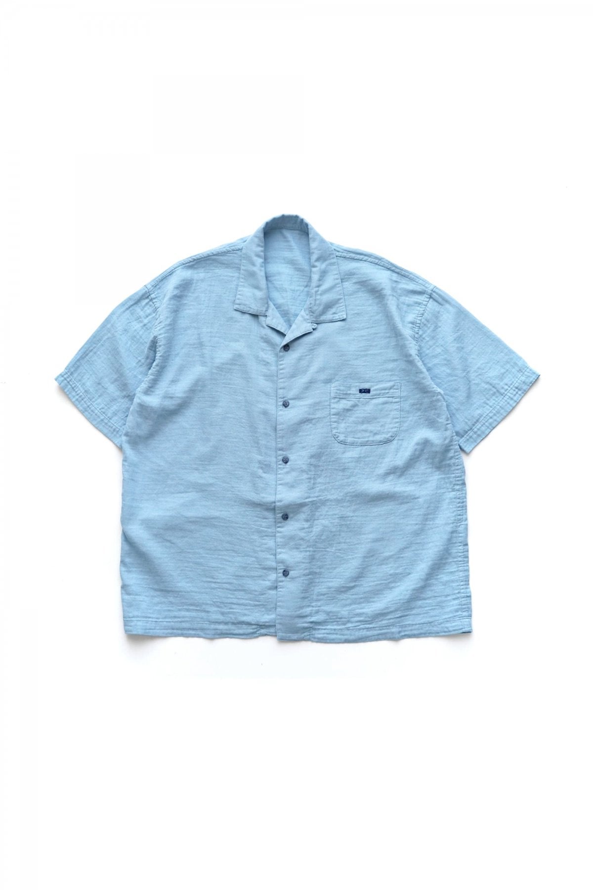 Porter Classic - GAUZE SHORT SLEEVE SHIRT - BLUE