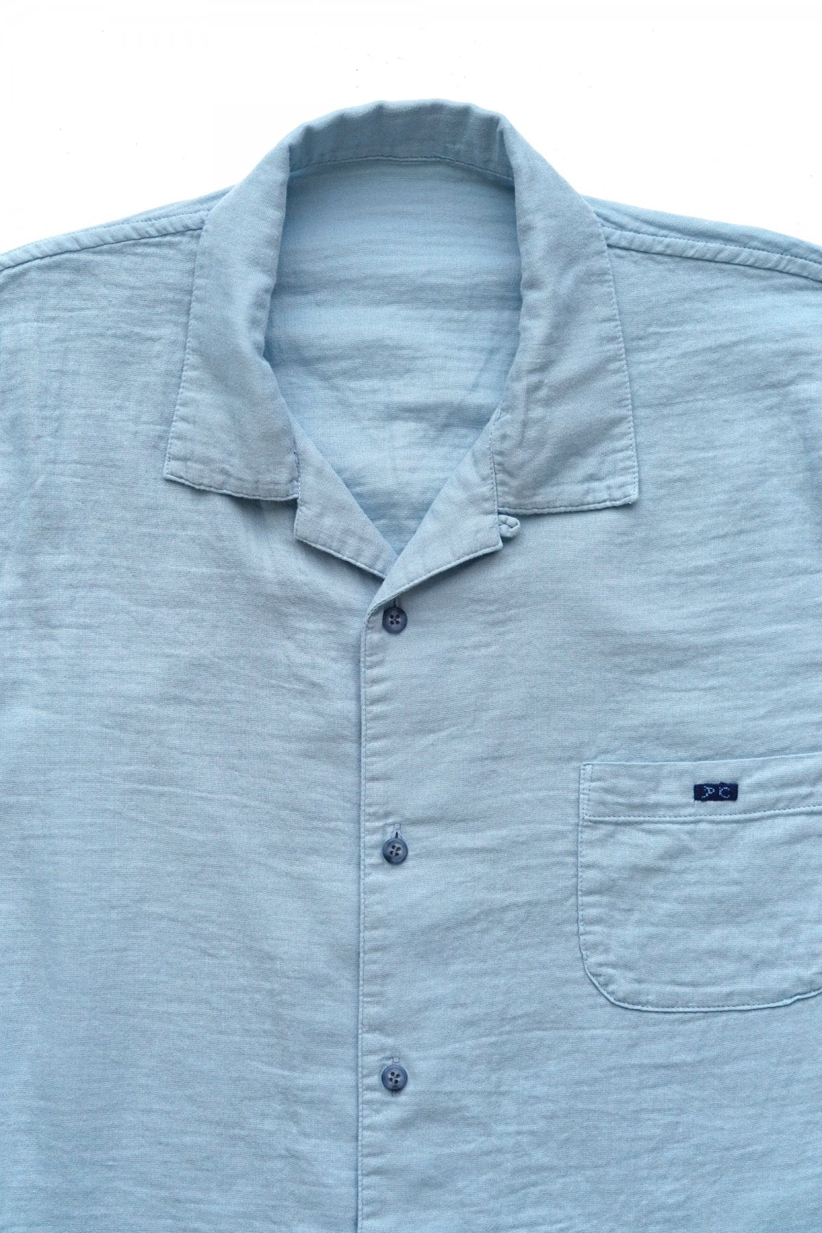 Porter Classic - GAUZE SHORT SLEEVE SHIRT - BLUE