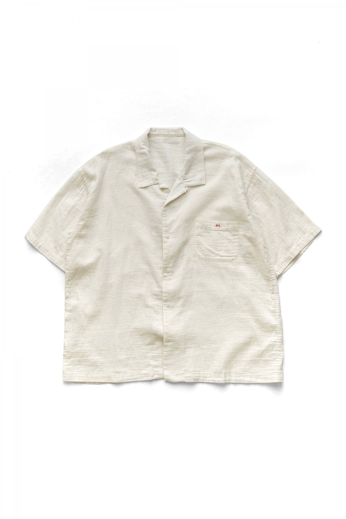 Porter Classic - GAUZE SHORT SLEEVE SHIRT - WHITE