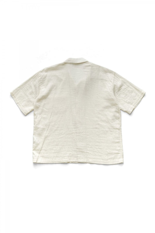 Porter Classic - GAUZE SHORT SLEEVE SHIRT - WHITE