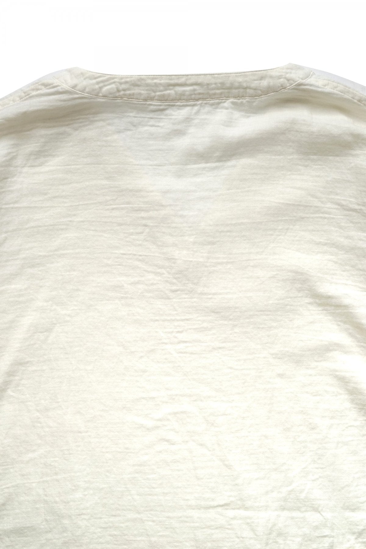 Porter Classic - GAUZE V-NECK SHIRT - WHITE