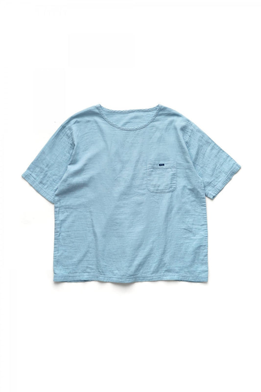 Porter Classic - GAUZE T-SHIRT - BLUE