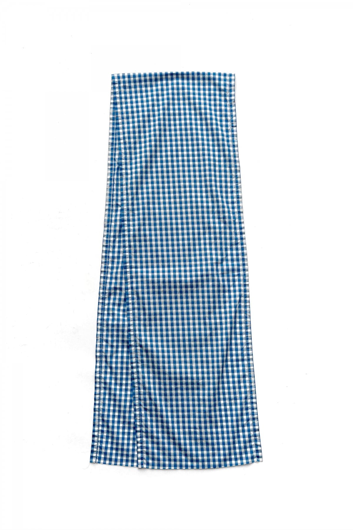 Porter Classic - GINGHAM CHECK STOLE - BLUE