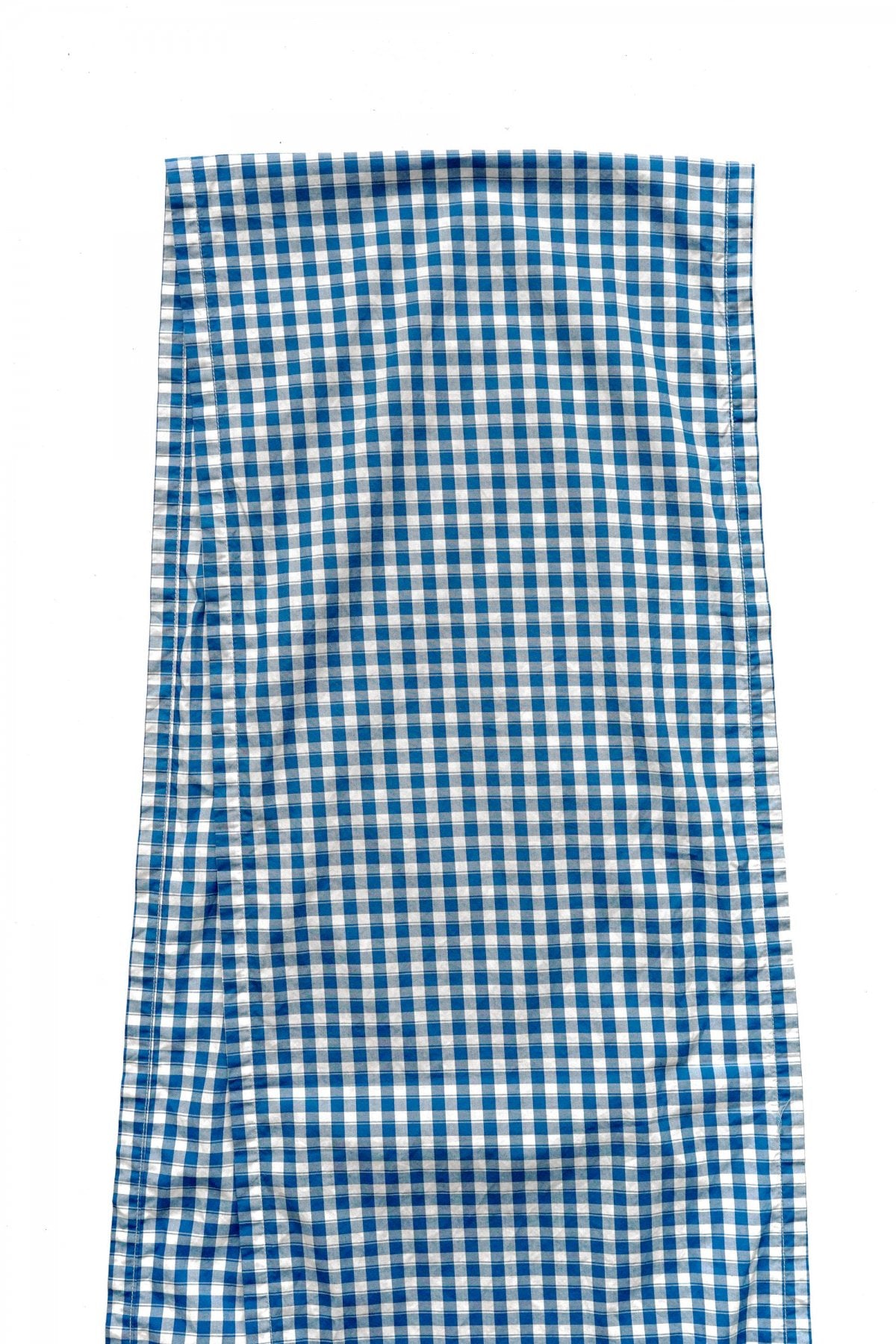 Porter Classic - GINGHAM CHECK STOLE - BLUE