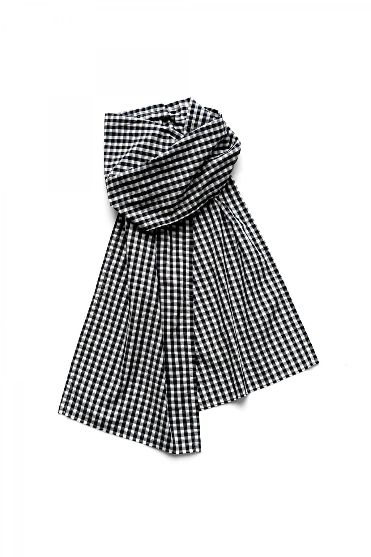 Porter Classic - GINGHAM CHECK STOLE - NAVY