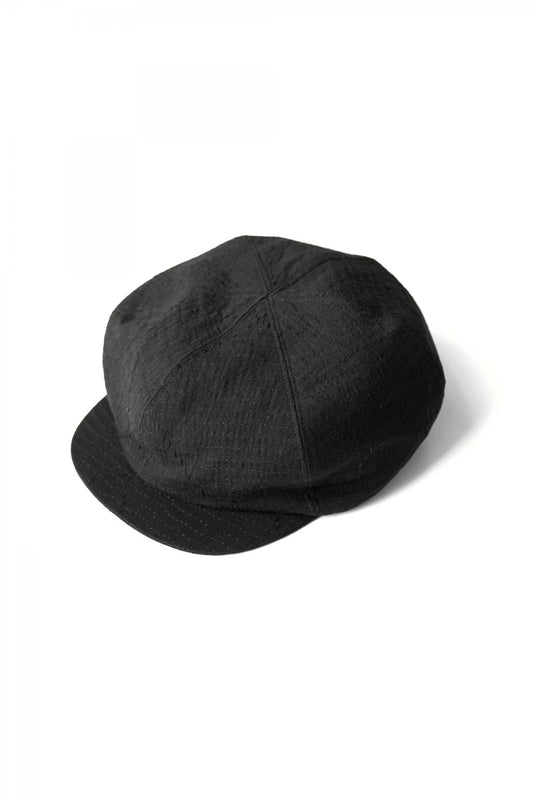 Porter Classic - SASHIKO STRETCH MARINE CAP - BLACK