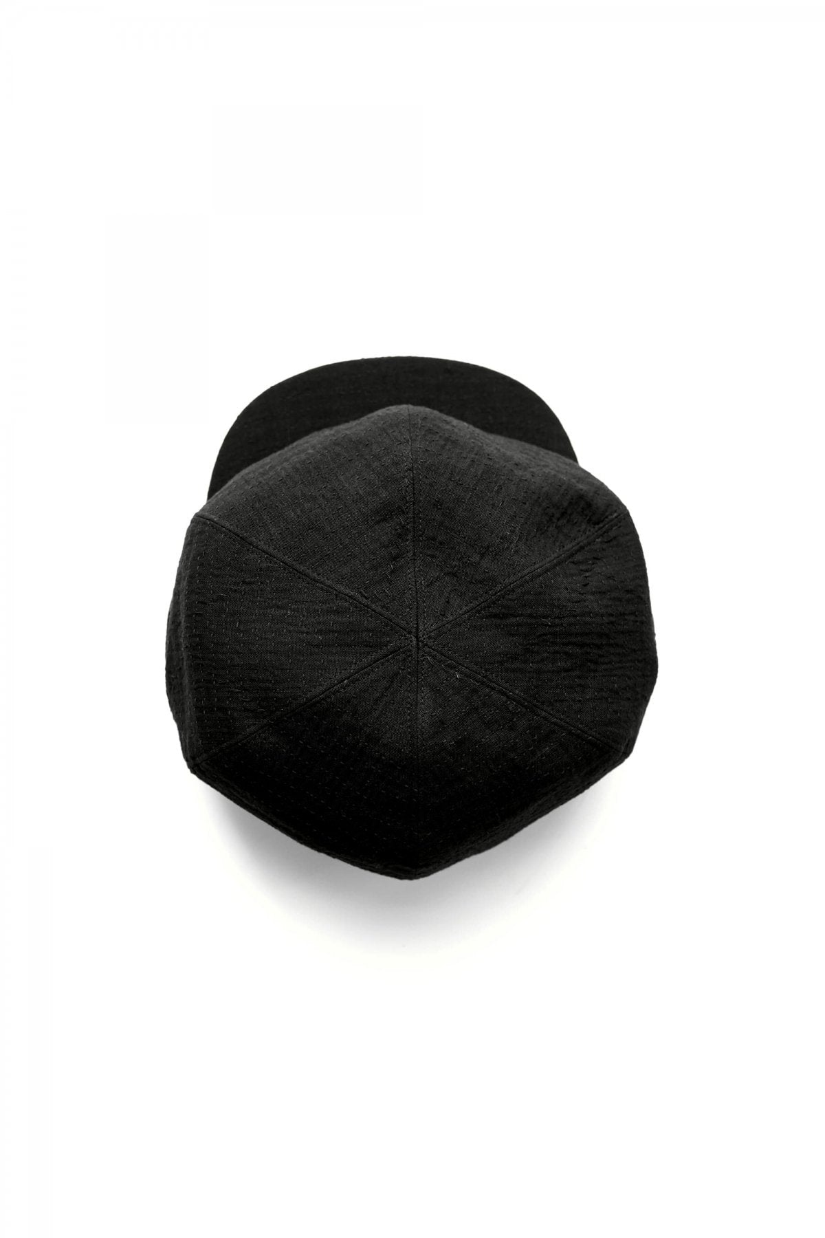 Porter Classic - SASHIKO STRETCH MARINE CAP - BLACK