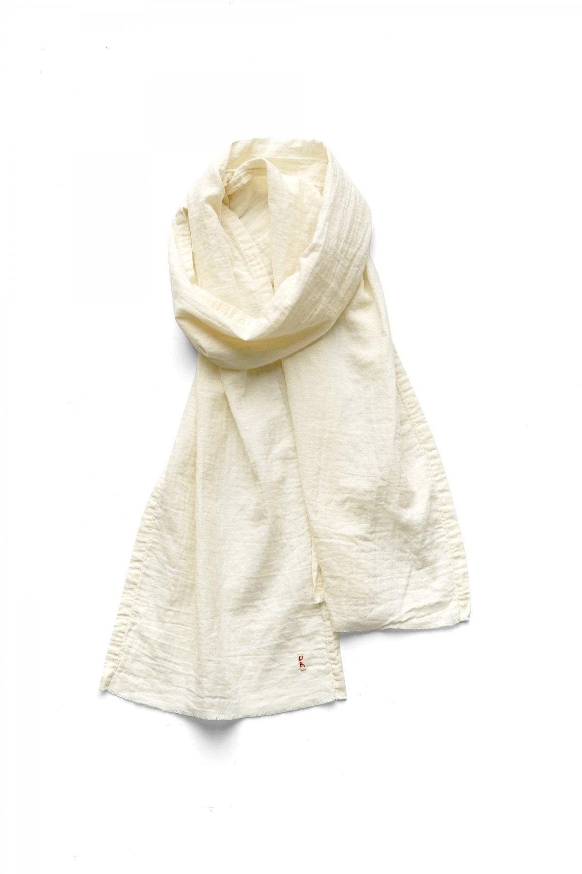 Porter Classic - GAUZE STOLE - WHITE