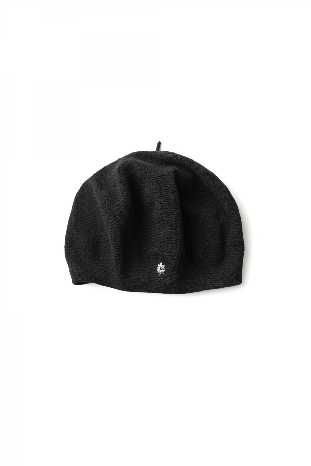 Porter Classic - H/W KNIT BERET "FLOWER" - BLACK