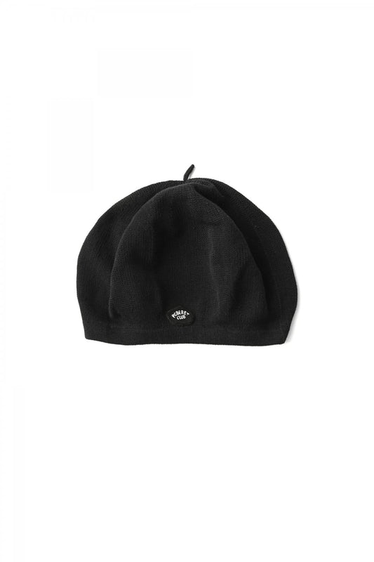 Porter Classic - H/W KNIT BERET "PC BERET CLUB" - BLACK