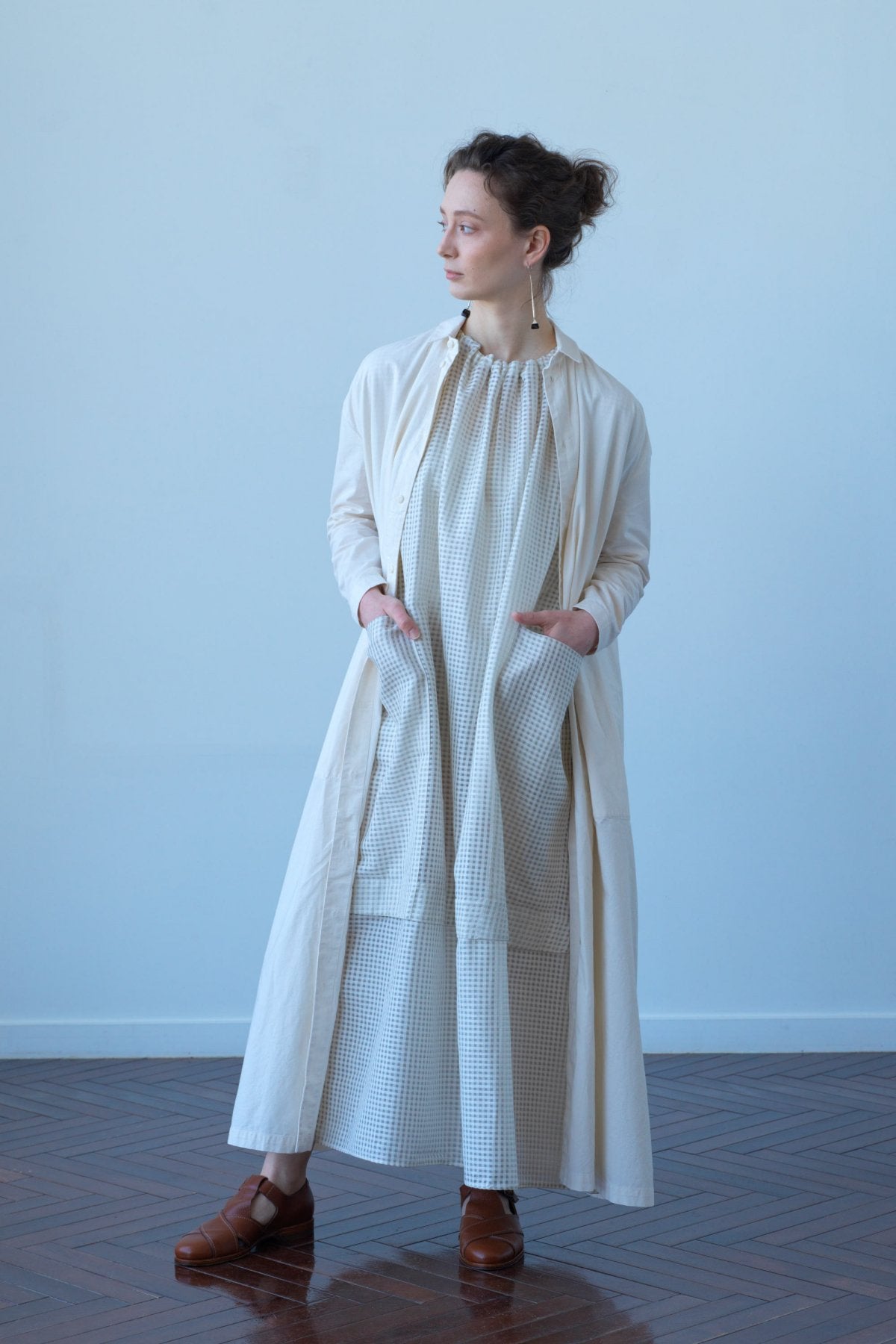 toogood - THE DRAUGHTSMAN DRESS - CALICO - RAW