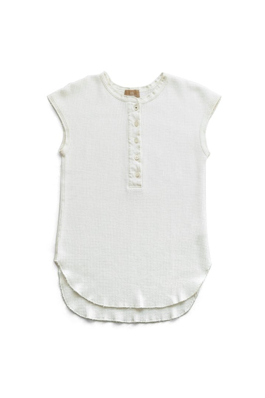 Nigel Cabourn woman - HENLEY SLEEVELESS - WHITE