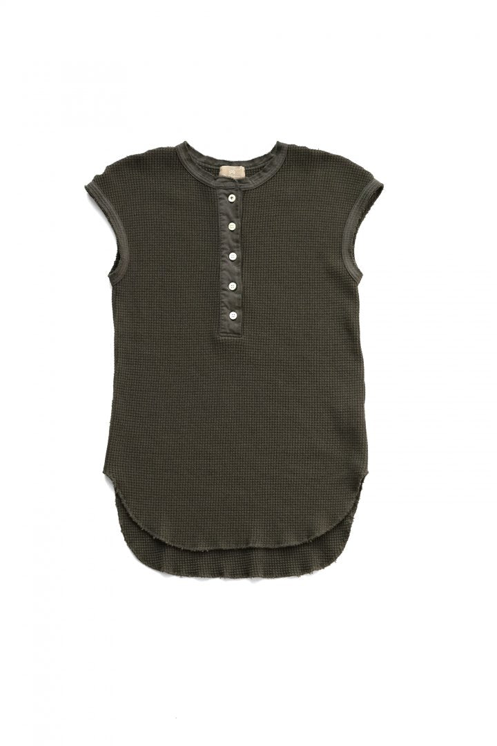 Nigel Cabourn woman - HENLEY SLEEVELESS - GREEN