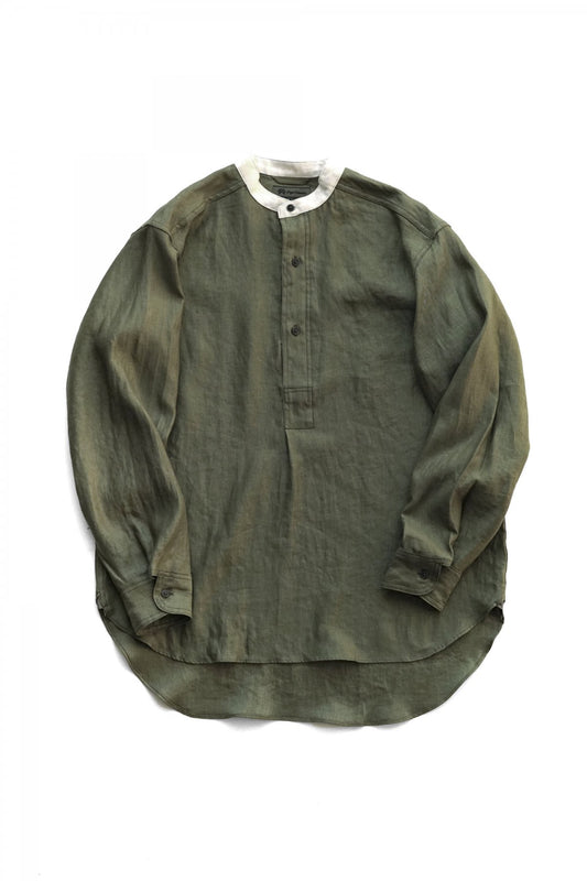 Nigel Cabourn - BRITISH ARMY PULL OVER SHIRT - OLIVE