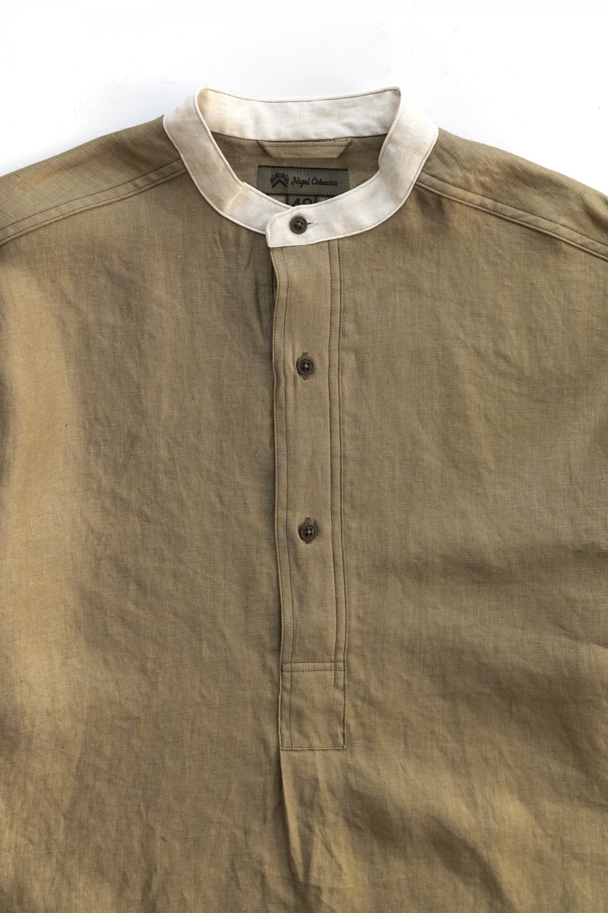 Nigel Cabourn - BRITISH ARMY PULL OVER SHIRT - KHAKI