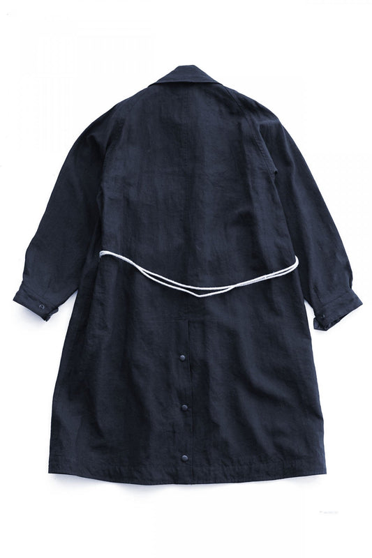 Nigel Cabourn - MOTORCYCLE COAT - LINEN - NAVY