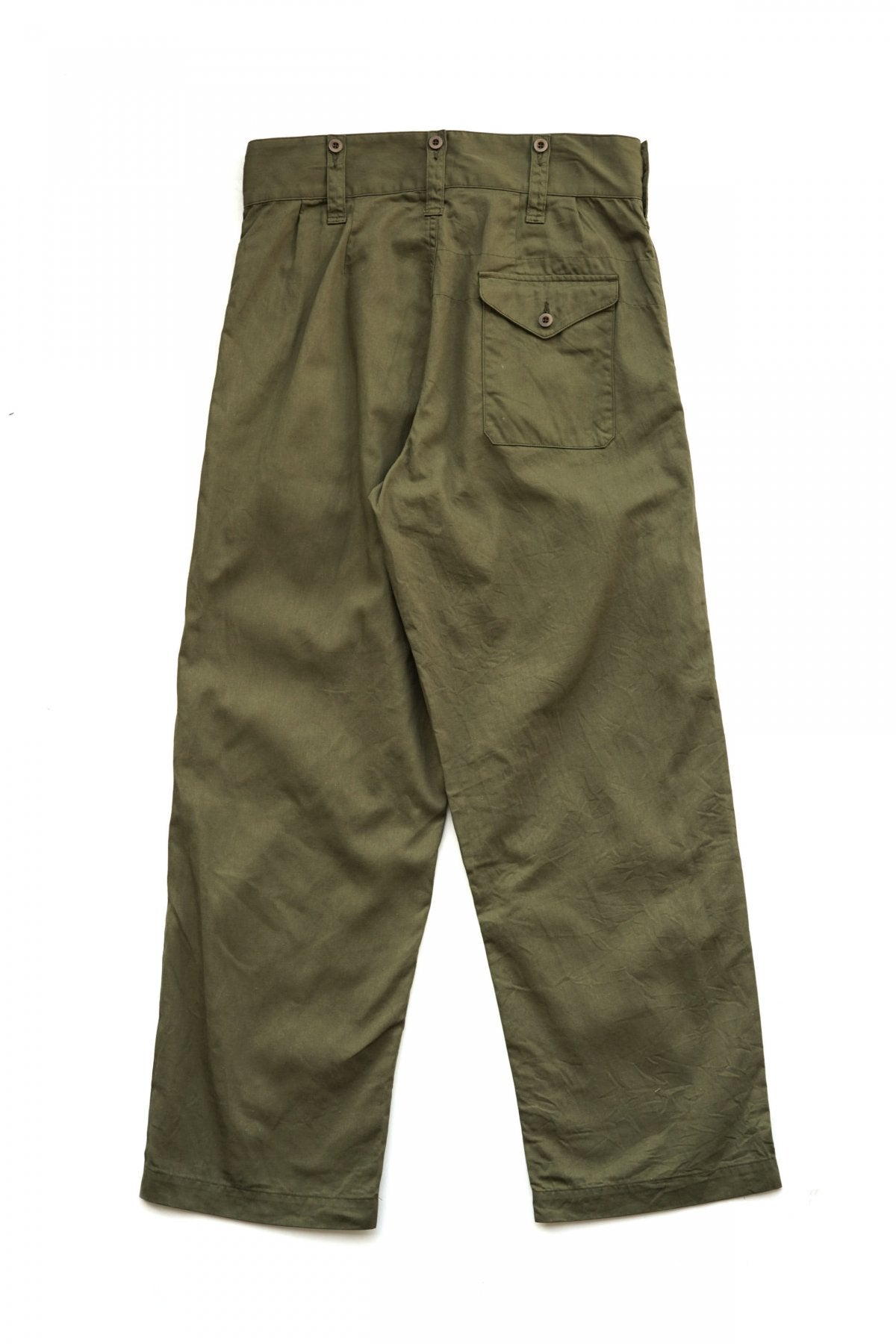 Nigel Cabourn - 40s BRITISH ARMY GURKHA PANT - C/L DENIM - OLIVE